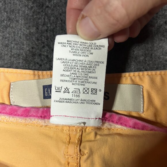 Vintage GAP Jeans Orange Cream Denim Mini Skirt – Size 6 - Picture 3 of 15
